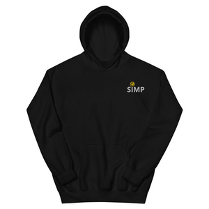 Whattasimp Smiley Peace Embroidered Black Hoodie
