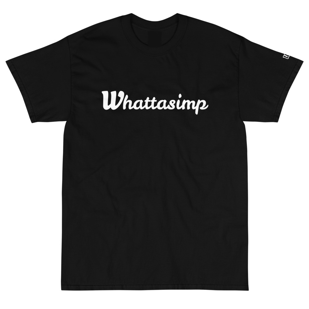 Whattasimp Logo Black Tee